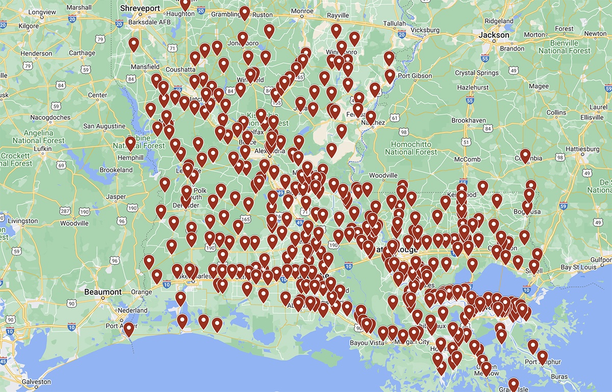 Service Areas Louisiana