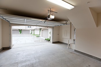 View of inside garage